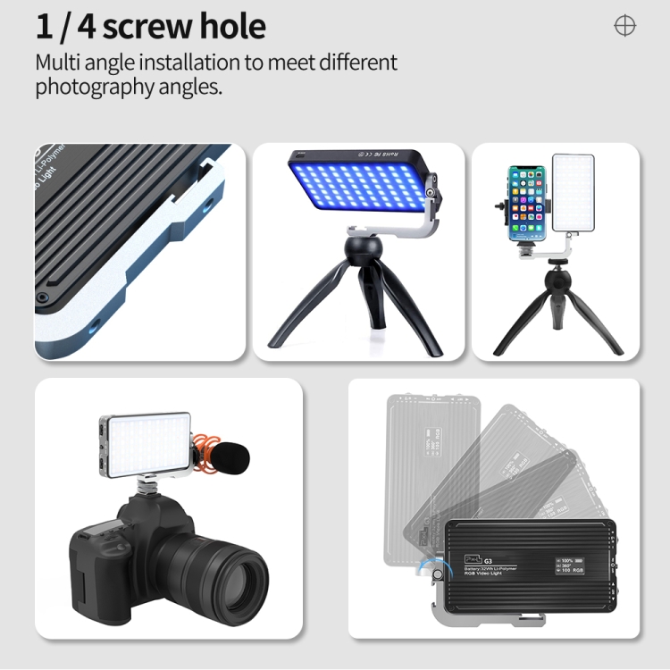 Pixel G3 Flat Panel RGB Fill L - огляд і ціна Photography Lighting Handheld