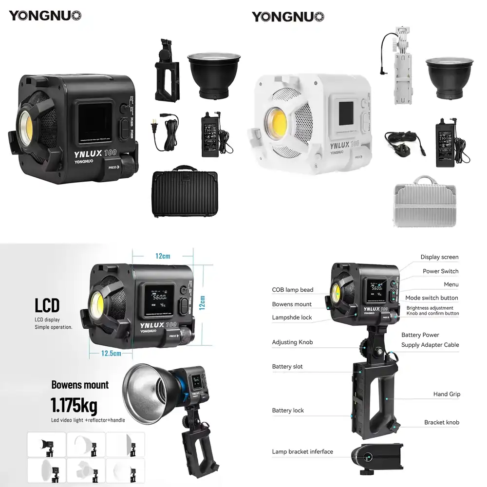 YONGNUO YNLUX100 100W 3200K-56 - огляд і ціна Photography Lighting Handheld