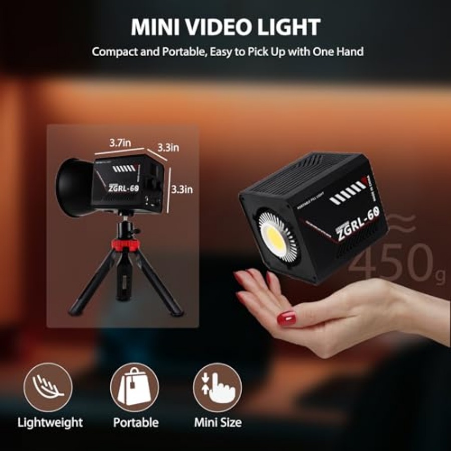 60W COB LED Video Light Handhe - огляд і ціна Photography Lighting Handheld